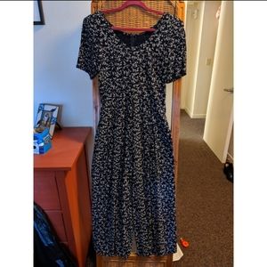 All That Jazz ✨ blue jumpsuit with flowers